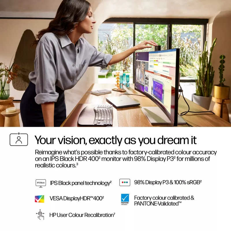 Monitor HP Series 7 Pro 34-tolline WQHD konverentsimonitor IPS LCD 3440 x 1440