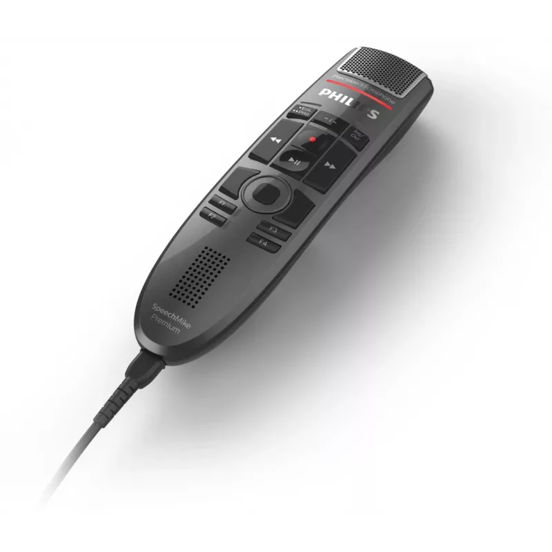 Mikrofon Philips SpeechMike Premium Touch Must Ühesuunaline USB Juhtmega -37 dB