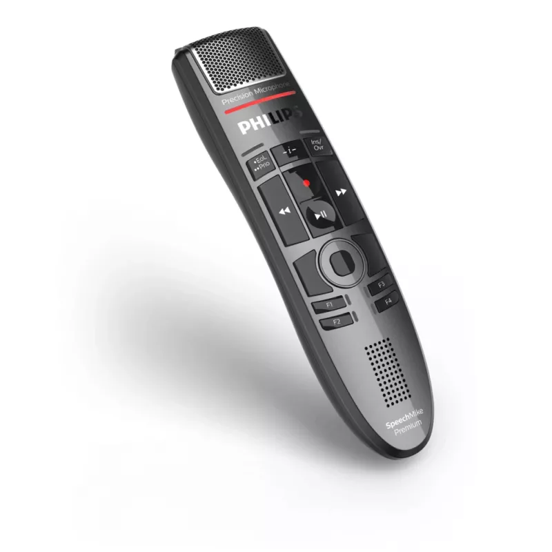 Mikrofon Philips SpeechMike Premium Touch Must Ühesuunaline USB Juhtmega -37 dB