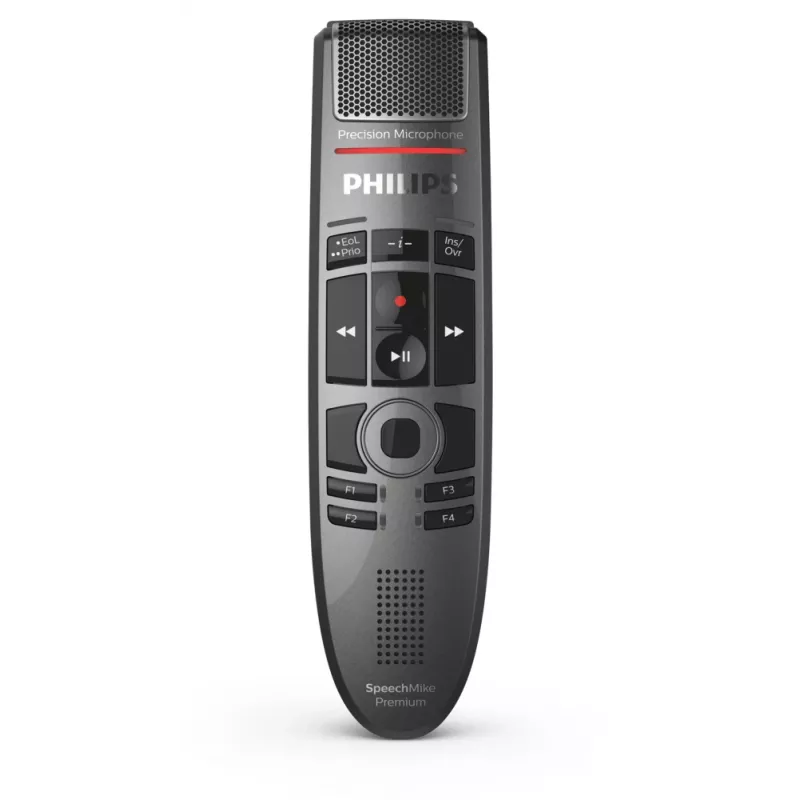 Mikrofon Philips SpeechMike Premium Touch Must Ühesuunaline USB Juhtmega -37 dB