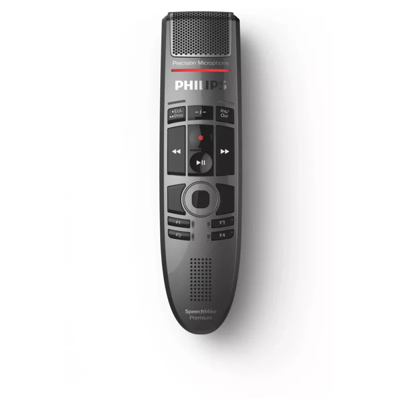 Mikrofon Philips SpeechMike Premium Touch Must Ühesuunaline USB Juhtmega -37 dB