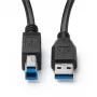Microconnect MC-ITH-USB3AB-005 USB-kaabel USB 3.2 Gen 1 (3.1 Gen 1) 5 m USB A USB B Must