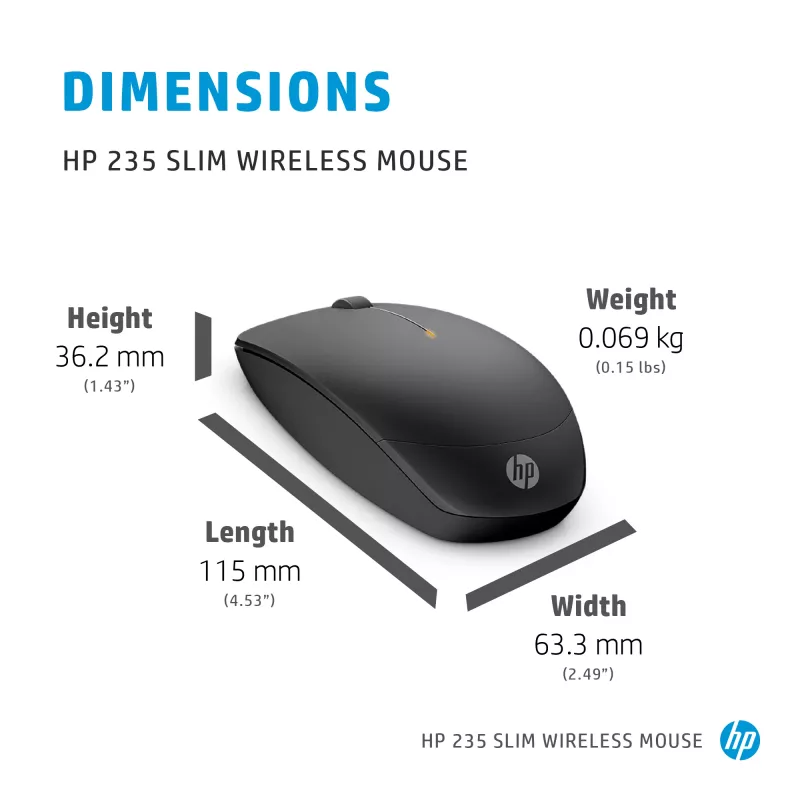 Hiir HP 235 õhuke Wireless RF Wireless