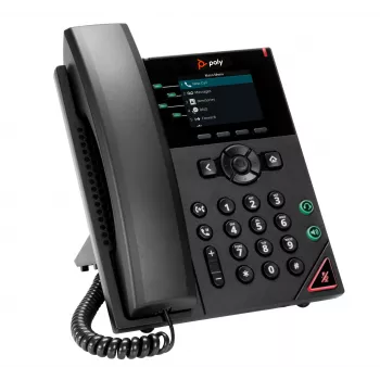 HP Poly VVX 250 4-realise IP-telefon ja PoE-toega, must, LCD, 320 x 240 pikslit, HTTPS, ENERGY STAR, RoHS, Federal Communications Commission (FCC), CE