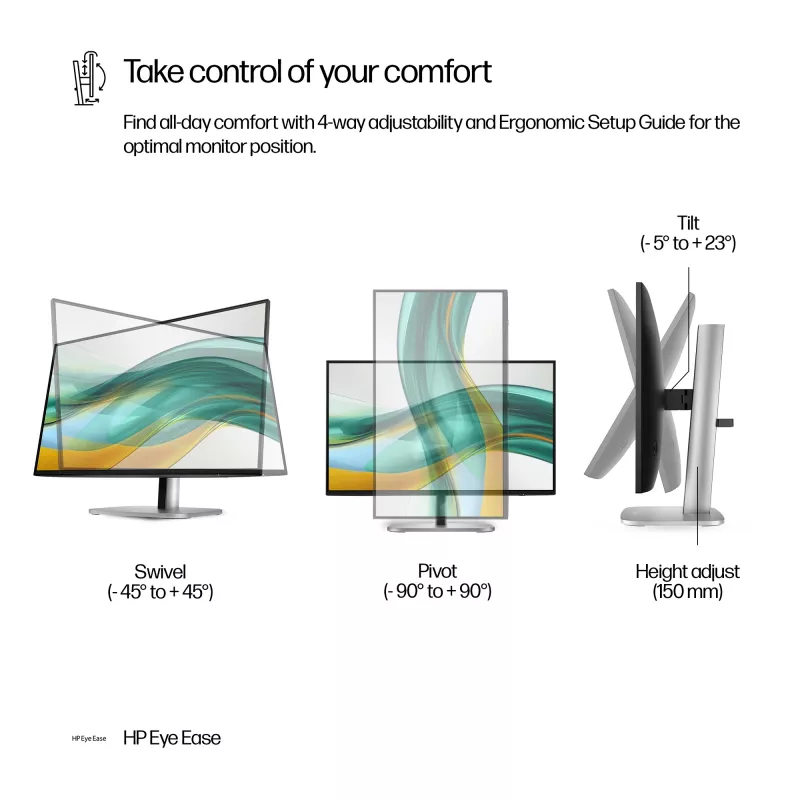 HP Series 5 Pro 23,8-tolline FHD monitor ilma aluseta - 524pf