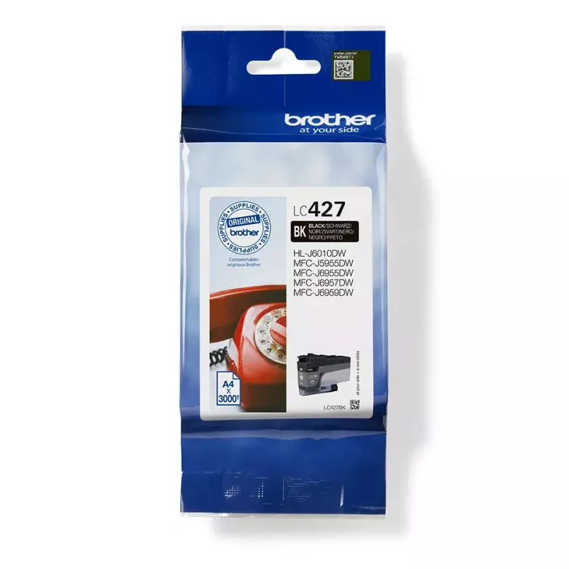 Brother LC-427BK tindikassett 1 tk Originaal Standardjõudlusega Must