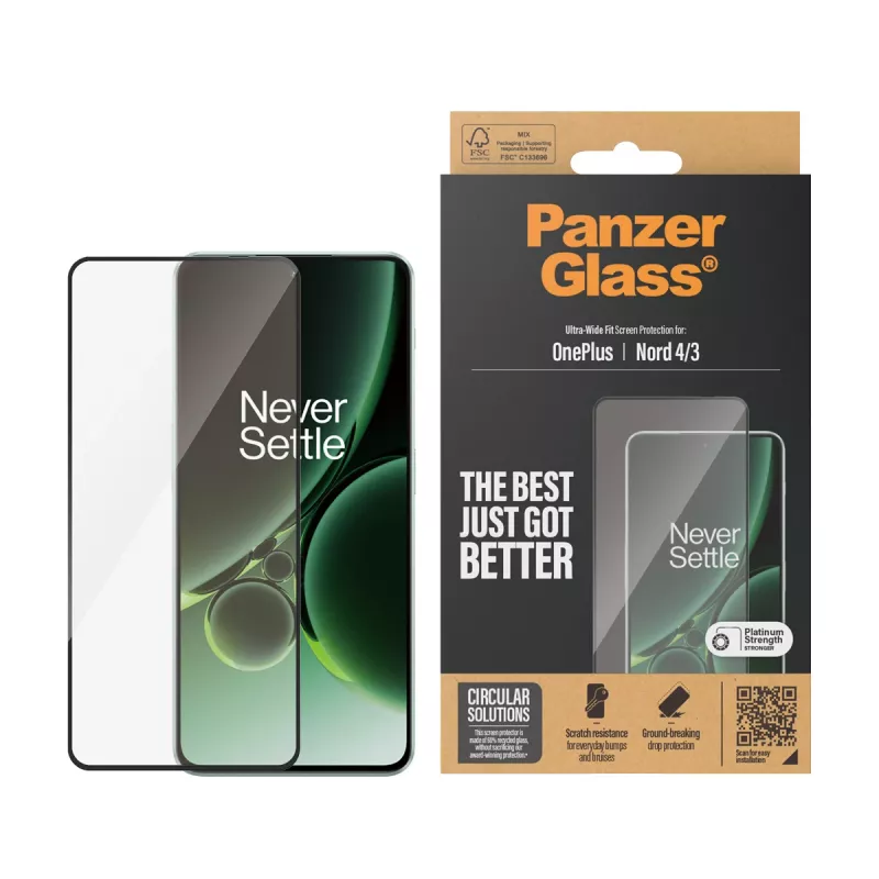 PanzerGlass ® ekraanikaitse OnePlus Nord 4 | 3 | Ultra-Wide Fit
