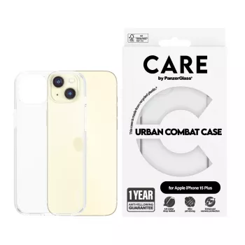 PanzerGlass CARE™ by ® Urban Combat ümbris Transparent iPhone 15 Plus