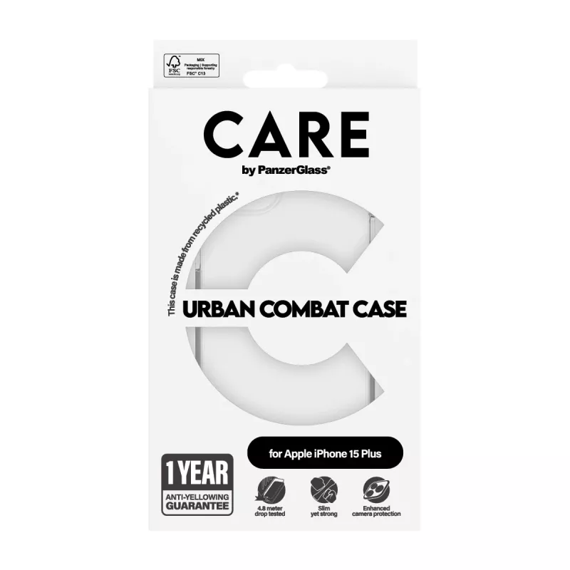 PanzerGlass CARE™ by ® Urban Combat ümbris Transparent iPhone 15 Plus