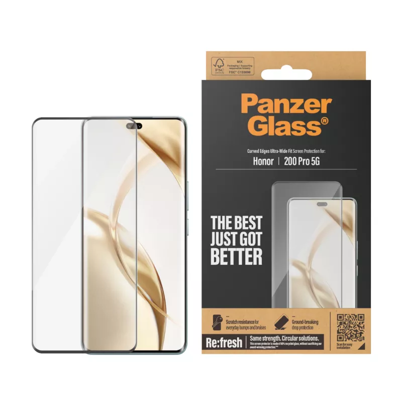 PanzerGlass® ekraanikaitse Honor 200 Pro 5G | Ultra-Wide Fit