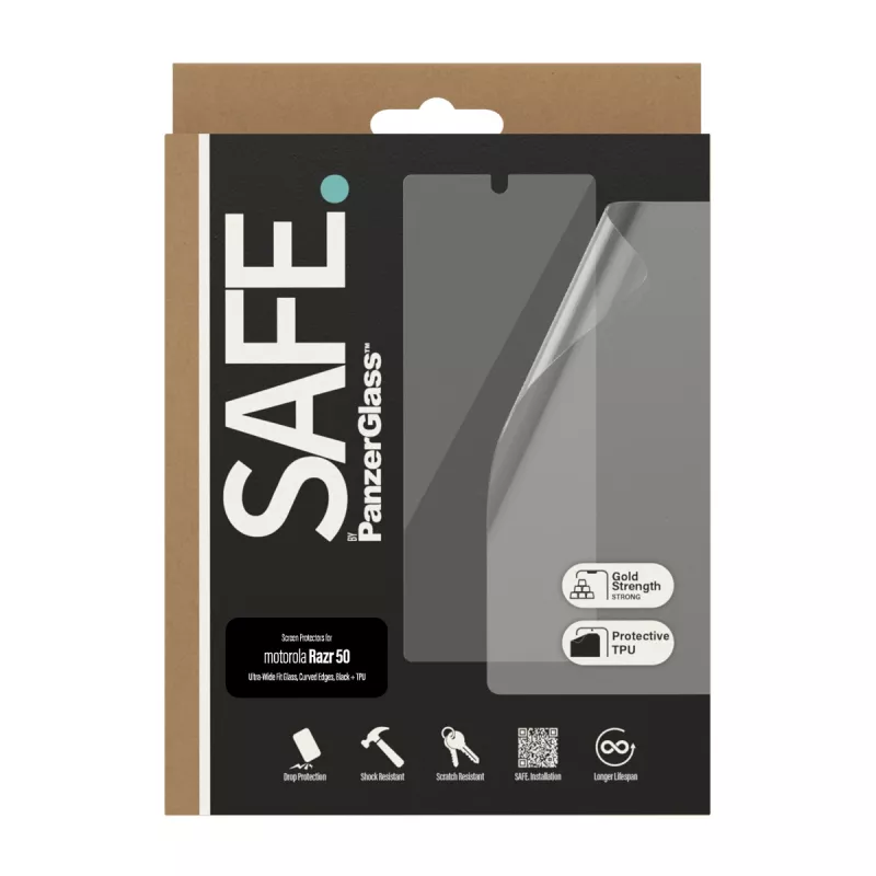 PanzerGlass SAFE. by ® ekraanikaitse Motorola Razr 60 | Razr 50 | Klaas ja kile
