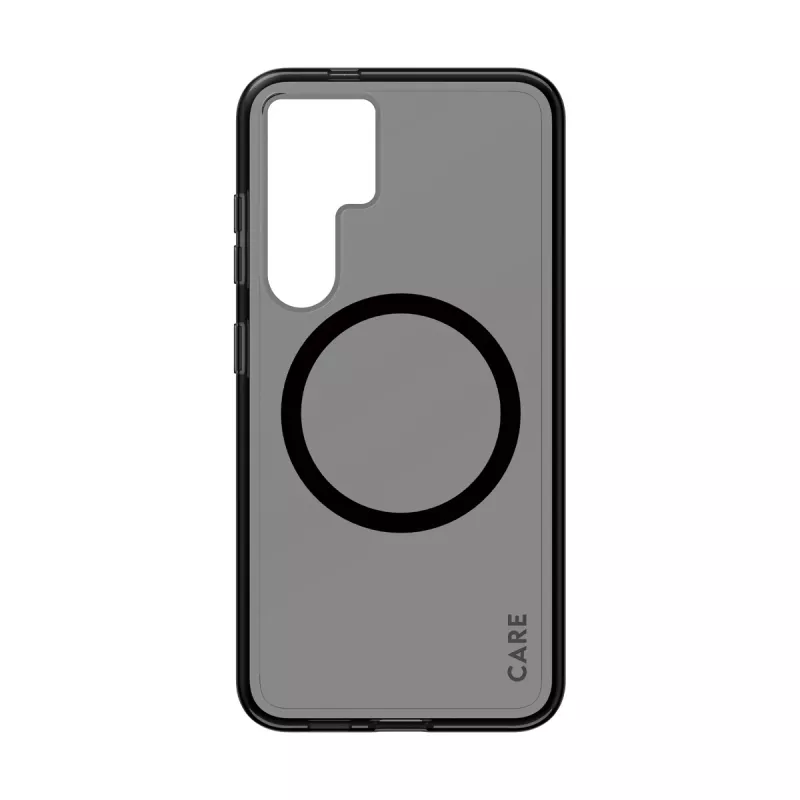 PanzerGlass CARE™ by ® Urban Combat Case Smokey musta Qi-ühilduva Samsung Galaxy S24 jaoks