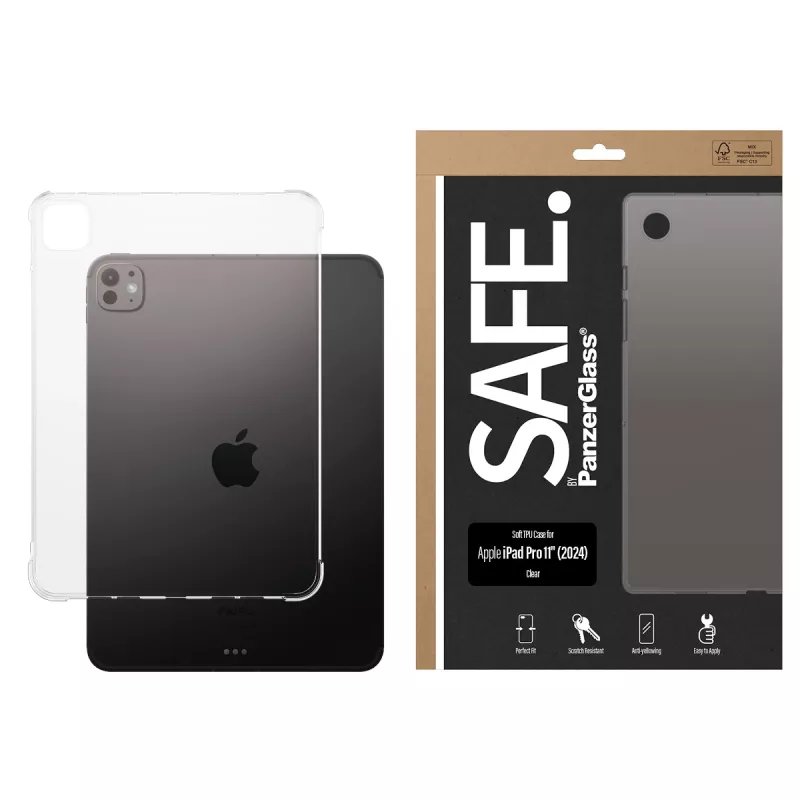 PanzerGlass SAFE. by ® TPU-ümbris läbipaistev iPad Pro 11'' (2024)