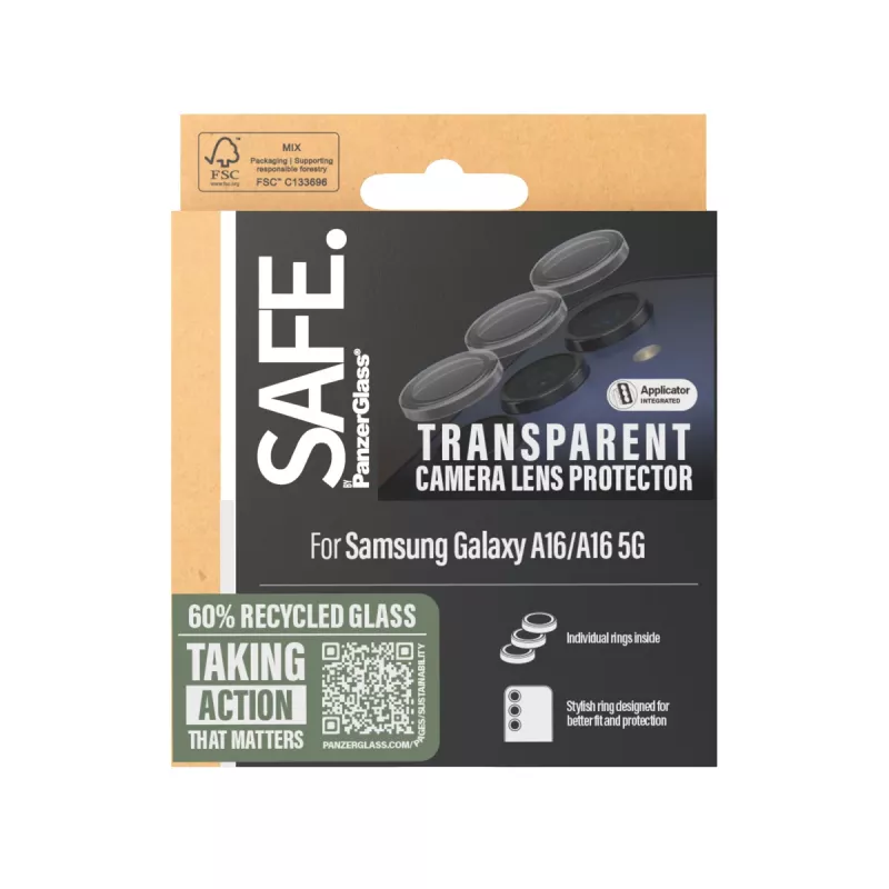 PanzerGlass SAFE. by ® Kaamera objektiivi kaitseklaas Läbipaistev Samsung Galaxy A16 4G | A16 5G