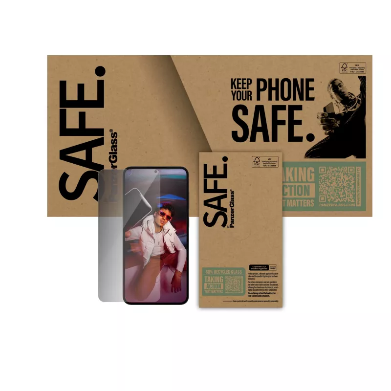 PanzerGlass SAFE. by ® privaatsusekraanikaitse Samsung Galaxy S25+ | S24+ | ülilai sobivus