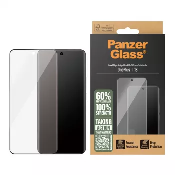 PanzerGlass ekraanikaitse OnePlus 13 Ultra-Wide Fit kriimustus- ja löögikindel