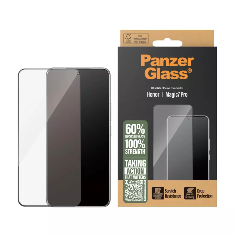 PanzerGlass ® ekraanikaitse Honor Magic7 Pro | ülilai liibuvus