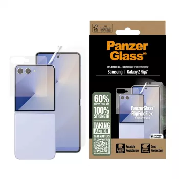 PanzerGlass Protective Set FlipFoldFlex 2-in-1 Classic Fit Glass + ülilai TPU-kile Samsungile