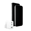 PanzerGlass empower™ by ® Turbo 70W mitme laadija, sisaldab 2 x USB-C + USB-A | UK pistik | Hõbevalge