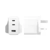 PanzerGlass empower™ by ® Turbo 70W mitme laadija, sisaldab 2 x USB-C + USB-A | UK pistik | Hõbevalge