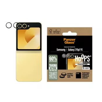 PanzerGlass ® Hoops® kaamera läätse kaitseklaas Samsung Galaxy Z Flip7 FE, läbipaistev PG14878
