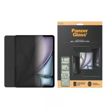 PanzerGlass ® 4-Way Privacy Screen Protector iPad Air 13 inch (2024-2025) | iPad 13 inch Pro (2024-2025) | Ultra-Wide Fit