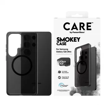 Kaitseümbris PanzerGlass CARE Urban Explorer Case Smokey musta Qi-ga Samsung Galaxy S26 Ultral