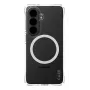 Kaitsev telefonikott PanzerGlass CARE Samba läbipaistev valge Qi-ga Samsung Galaxy S26-le