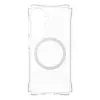 Kaitsev telefonikott PanzerGlass CARE Samba läbipaistev valge Qi-ga Samsung Galaxy S26-le