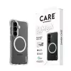 Kaitsev telefonikott PanzerGlass CARE Samba läbipaistev valge Qi-ga Samsung Galaxy S26-le