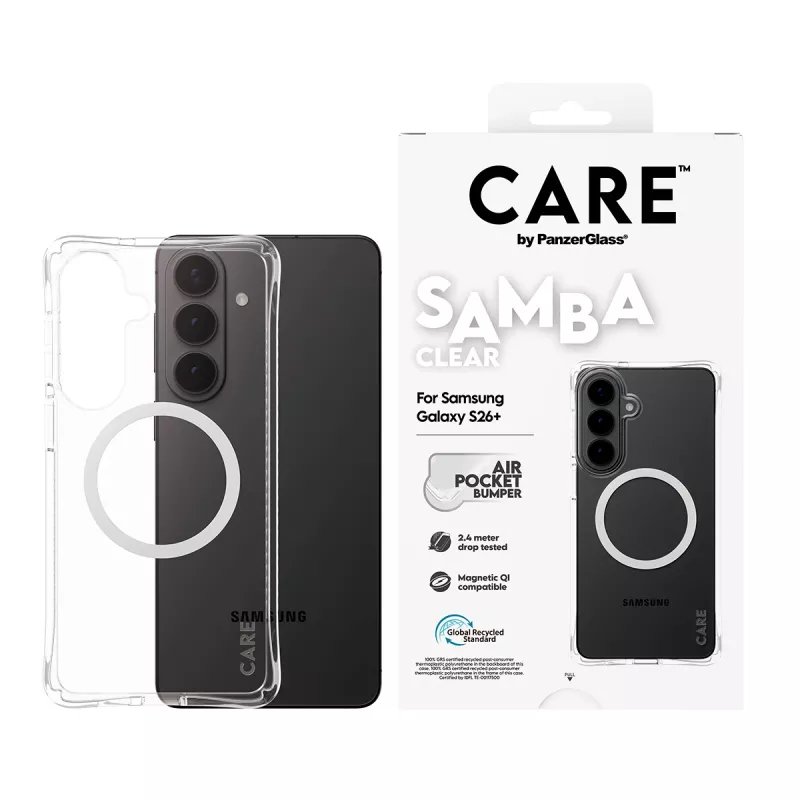 PanzerGlass CARE™ by ® Samba Case Läbipaistev Valge Qi Samsung Galaxy S26+