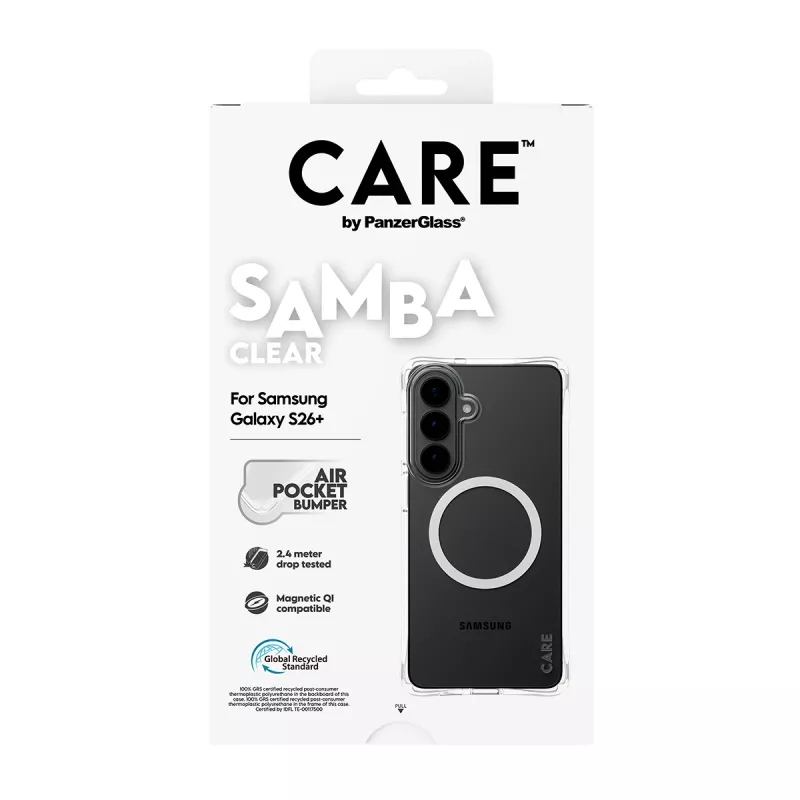 PanzerGlass CARE™ by ® Samba Case Läbipaistev Valge Qi Samsung Galaxy S26+
