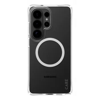 PanzerGlass CARE™ by ® Samba Case läbipaistev valge Qi-ga Samsung Galaxy S26 Ultra