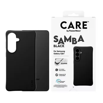 PanzerGlass CARE™ by ® Samba ümbris Must Qi-ga Samsung Galaxy S26+