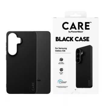 Kaitsev TPU-ümbris PanzerGlass CARE™ Samsung Galaxy S26-le — Must