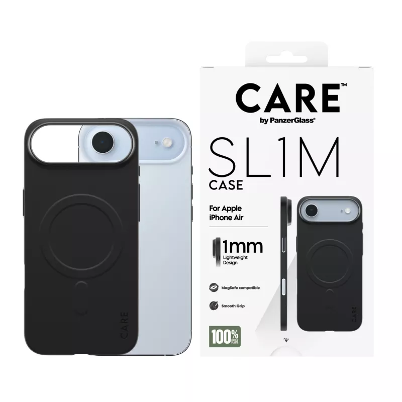 Kaitserüü PanzerGlass CARE SL1M MagSafe'iga Apple iPhone Airile, Must