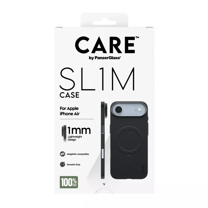 Kaitserüü PanzerGlass CARE SL1M MagSafe'iga Apple iPhone Airile, Must