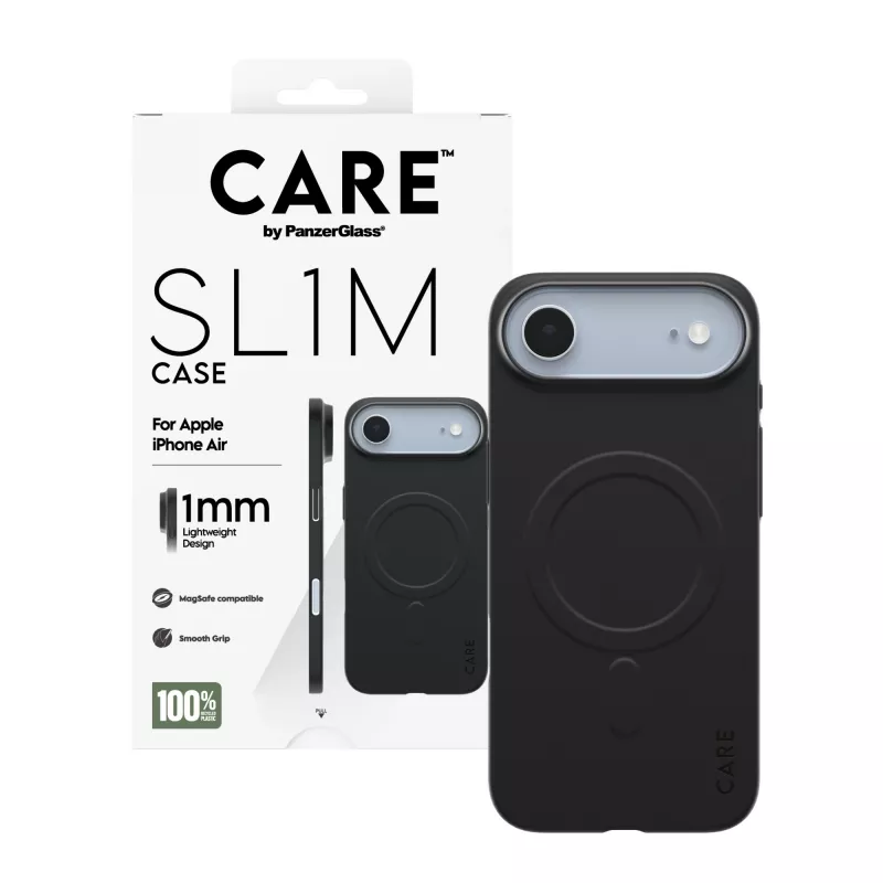 Kaitserüü PanzerGlass CARE SL1M MagSafe'iga Apple iPhone Airile, Must