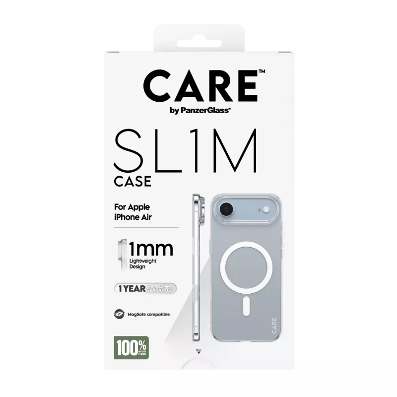 PanzerGlass CARE SL1M ümbris läbipaistev MagSafe'iga Apple iPhone Airile