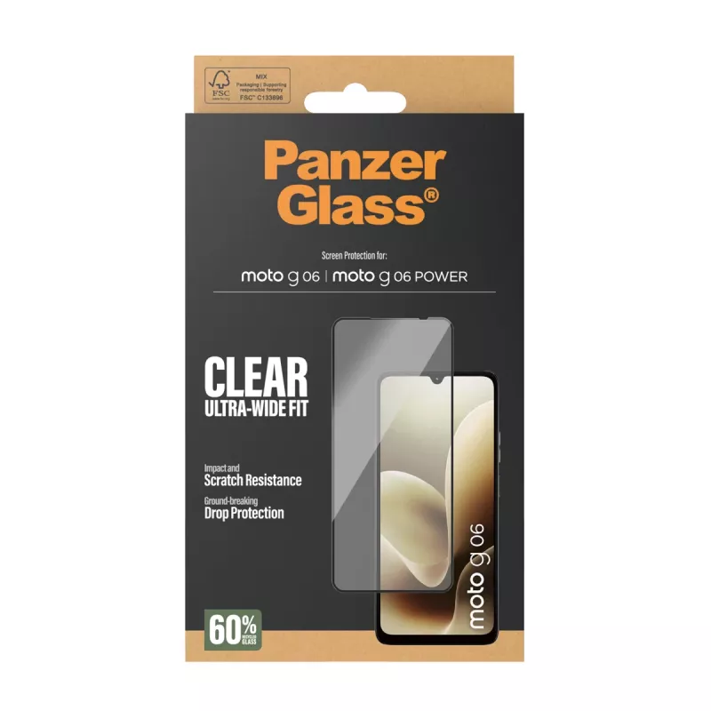 PanzerGlass ® ekraanikaitse Motorola Moto G06 | Moto G06 POWER | Ultra-Wide Fit