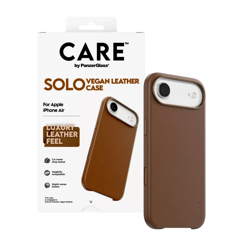 Telefonikott PanzerGlass CARE Solo ümbris Apple iPhone Airile, pruun, kate