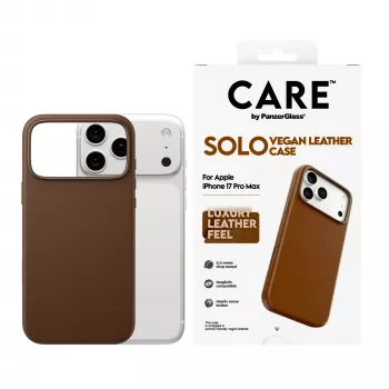 Telefonikott PanzerGlass CARE Solo Case Brown Apple iPhone 17 Pro Max jaoks, ümbris, pruun