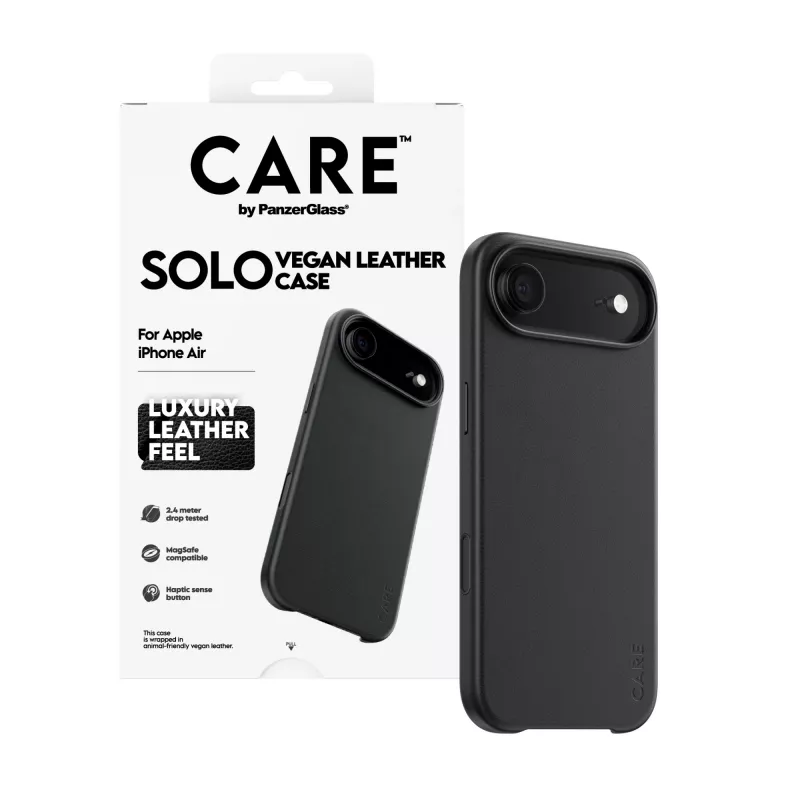Kaitseümbris PanzerGlass CARE Solo Apple iPhone Airile, must