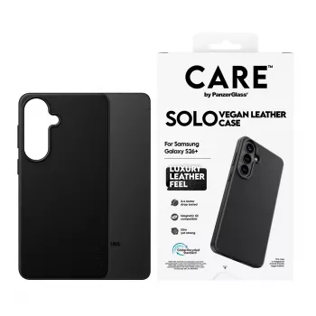 Telefoni ümbris PanzerGlass CARE Solo ümbris Samsung Galaxy S26+ jaoks — Must, ühildub Galaxy S26+ mudeliga