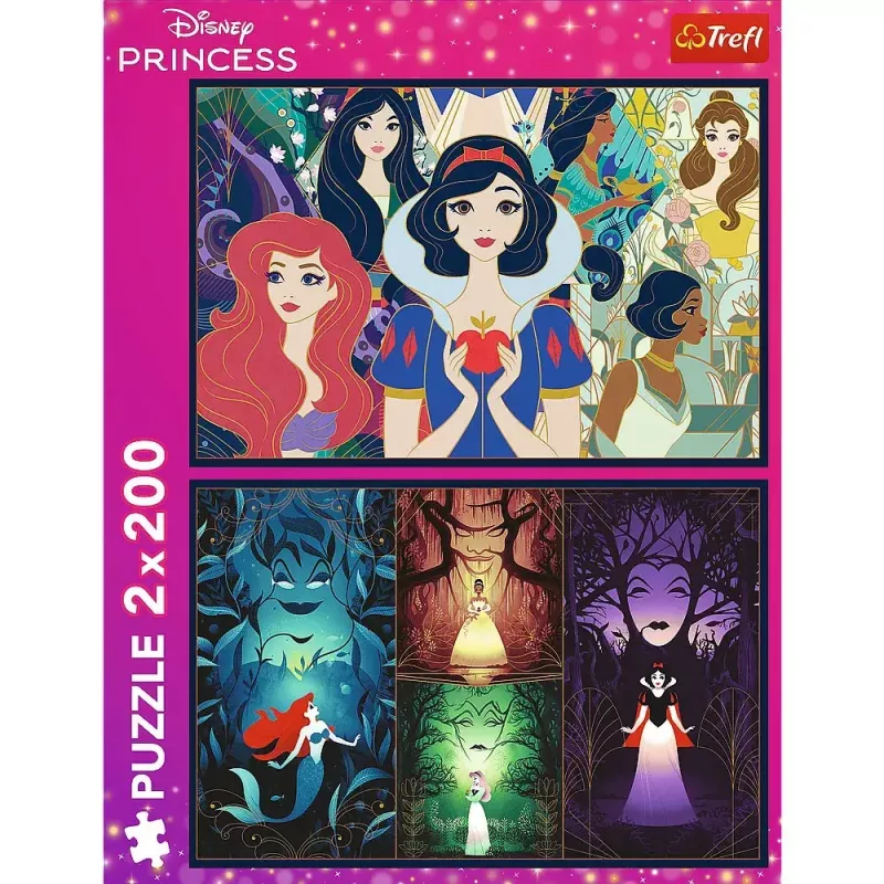 Pusle TREFL Puzzle 2x200 tk Disney Princess – 2 puslet, igaühes 200 tükki