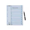 Esselte 100149 registriindeks Polüpropüleen (PP) Valge