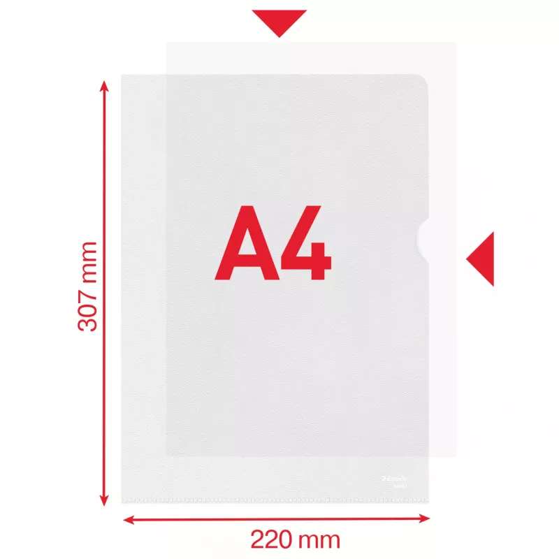 Esselte Essential Folder A4, 30% tarbimiseelset taaskasutatud plasti
