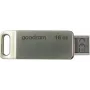 Goodram ODA3 USB-mälupulk 16 GB USB Type-A / USB USB-C 3.2 Gen 1 (3.1 Gen 1) Hõbedane