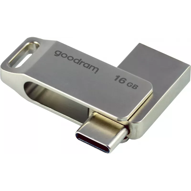 Goodram ODA3 USB-mälupulk 16 GB USB Type-A / USB USB-C 3.2 Gen 1 (3.1 Gen 1) Hõbedane