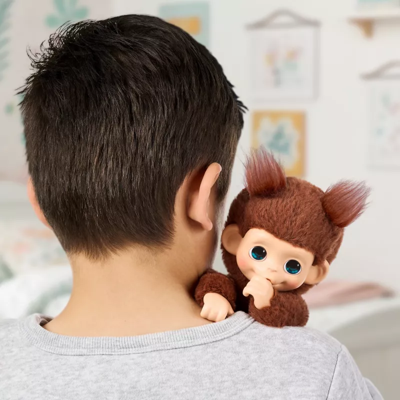 Moose Toys Little Live Pets My Baby Monkey 'Chikki Cherry', poiss/tüdruk, 2 a, heliga